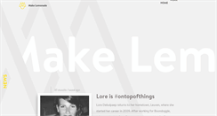 Desktop Screenshot of makelemonade.be